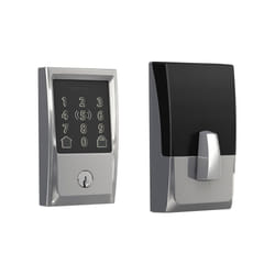 Schlage BE499WB CEN 625 Encode Plus WiFi Deadbolt Smart Lock  Keyless Entry Touchscreen Door Lock with Century Trim  Bright Chrome