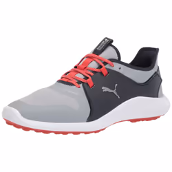 PUMA Men's Ignite Fasten8 Golf Shoe Quarry Silver-Navy Blazer 8