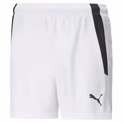 PUMA womens Teamliga Shorts  Puma White-puma Black  Medium US