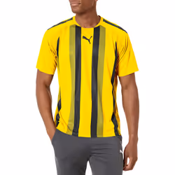 PUMA mens Teamliga Jersey T Shirt  Cyber Yellow/Black  XX-Large US
