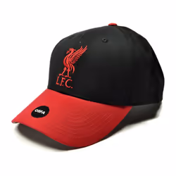 Liverpool FC Baseball Cap Two Tone Black Red Strapback Cap