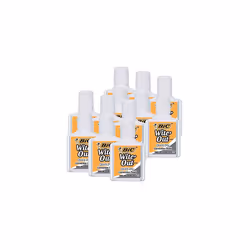 Bic USA BICWOFQD12WHI12 Whiteout Quick Dry Correct Fluid 12 Each