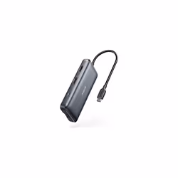 Anker USB C Hub, PowerExpand 8-in-1 USB C Adapter, with Dual 4K HDMI, 100W Power Delivery, 1 Gbps Ethernet, 2 USB 3.0 Data Po ...