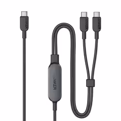 USB C Cable, 4 ft 2-in-1 USB C to USB C Cable 140W Max, Fast Charging for iPhone 15/15 Pro/15 Pro Max/15 Plus, Samsung S24/S2 ...