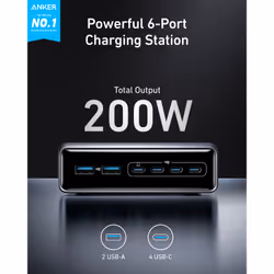 Anker A2683341 mobile device charger Universal Black Fast charging Indoor