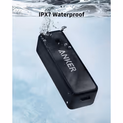 Anker Soundcore 2 Portable Bluetooth Speaker with 12W Stereo Sound, BassUp, IPX7 Waterproof, 24-Hour Playtime, Wireless Stereo Pairing, Speaker