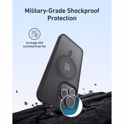 Anker MagGo Matte Magnetic Phone Case for iPhone 15  Ultra-Slim  Scratch-Resistant  and Durable Protective Cover  iPhone Case Compatible with MagSafe