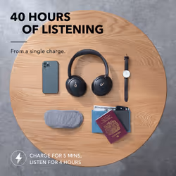 Soundcore Life Q30 Headset Wireless Head-band Calls/Music USB Type-C Bluetooth Black - Additional view 7