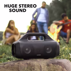 Anker Soundcore Motion Boom Outdoor Speaker with Titanium Drivers, BassUp Technology, IPX7 Waterproof, 24H Playtime, Soundcore App, Built-in Handle