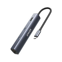USB C Hub, PowerExpand 6-in-1 USB C PD Ethernet Hub with 65W Power Delivery, 4K HDMI, 1Gbps Ethernet, USB-C Data Port, 2 USB 3.0 Data Ports, for
