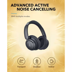 Soundcore by Anker Life Q35 Multi Mode Active Noise Cancelling Headphones, Bluetooth Headphones with LDAC for Hi Res Wireless Audio, 40H Playtime, Com
