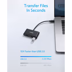 Anker PowerExpand USB Type-C 5000 Mbit/s Black