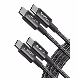 Anker 333 USB C to USB C Charger Cable (6ft 100W, 2-Pack), USB 2.0 Type C Charging Cable Fast Charge for MacBook Pro 2020, iP ...