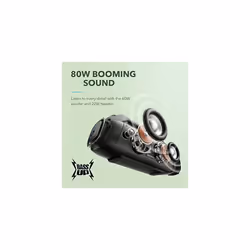 Soundcore Anker Motion Boom Plus Bluetooth Speaker, Portable Speaker with 80W Booming Sound, 20H Playtime, IP67 Waterproof and Dustproof, Type-C,