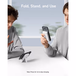 Power Bank, 633 Magnetic Battery, 10,000mAh Foldable Magnetic Wireless Portable Charger, Only for iPhone 15/15 Plus/15 Pro/15 Pro Max, iPhone 14/13/12