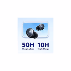 Soundcore by Anker Space A40 Auto-Adjustable Active Noise Cancelling Wireless Earbuds, Reduce Noise by Up to 98%, 50H Playtime, Hi-Res Sound,