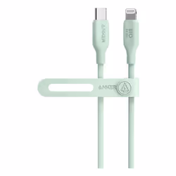 Anker A80B1H61, 0.9 m, Lightning, USB C, Male, Male, Green