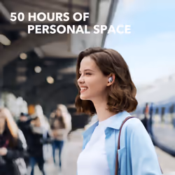 Soundcore Space A40 Adaptive Active Noise Canceling Wireless Earbuds, 50H Total Playtime, 10H Single Charge Playtime, LDAC Hi-Res Sound, Comfortable Fit, 6 Mics, Wireless Charge, Fast Charge - Additional view 8
