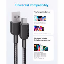 USB C Cable, [2 pack, 3ft] 310 USB A to USB C Charger Cable, USB A to Type C Charger Cable Fast Charging for Samsung Galaxy Note 10 Note 9/S10+ S10,