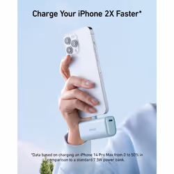 Power Bank, 621 Power Bank with Built-In Lightning Connector, 5,000mAh MFi Certified 12W Portable Charger, Compatible