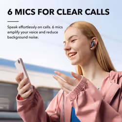 soundcore by Anker Liberty 4 NC Adaptive Noise Cancelling Earbuds, 98.5% Noise Reduction to Ears and Environment, Hi-Res Sound, 50H Battery