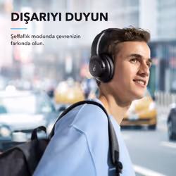 Soundcore Q20i Headset Wired Head-band Calls/Music USB Type-C Bluetooth Black - Additional view 6