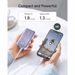 Power Bank, 533 Power Bank (PowerCore 30W), Power IQ 3.0 Portable Charger with PD 30W Max Output, 10,000mAh Battery Pack for iPhone 15/14/13 Series,