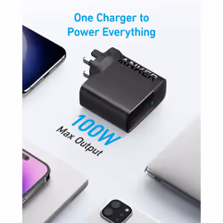 USB C Plug, Anker 100W USB C Charger, Compact and Foldable Fast MacBook Charger, For MacBook Pro, MacBook Air, Samsung Galaxy, iPad Pro, and All USB C