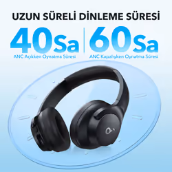 Soundcore A3004-Mavi Headset Wired Head-band Calls/Music USB Type-C Bluetooth Blue - Additional view 5