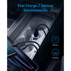 Anker A2735G11 mobile device charger Headphones, Smartphone, Tablet, Universal Black Cigar lighter Auto - Additional view 4