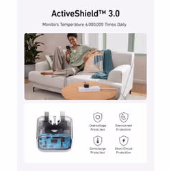 Anker Nano Headphones, Smartphone, Smartwatch, Tablet White AC Fast charging Indoor - Additional view 5
