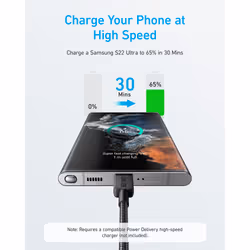 Anker A81F7G11 USB cable 3 m USB C Black