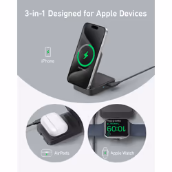 Anker B2557311 mobile device charger Headphones, Headset, Smartphone, Smartwatch Black AC Wireless charging Fast charging Indoor - Additional view 7