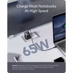 USB C Plug, Anker Nano II 65W GaN II PPS Compact Fast Charger, Adapter for MacBook Pro/Air, Galaxy S20/S10, Dell XPS 13, Note 20/10+, iPhone