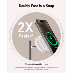 Anker MagGo, Indoor, USB, Wireless charging, White