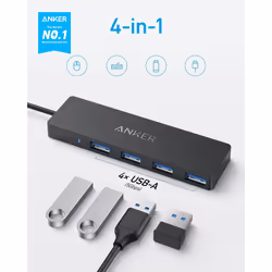 Anker Ultra Slim USB Type-C 5000 Mbit/s Black