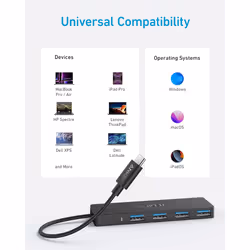 Anker Ultra Slim USB Type-C 5000 Mbit/s Black - Additional view 6