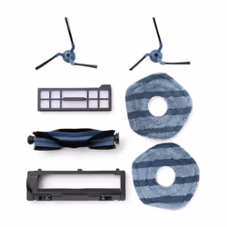 eufy Replacement Parts Kit X10 Pro Omni Robot Vacuum Roller Brush with Bristles and Rubber Brush Guard 2 Side Brushes Was ...