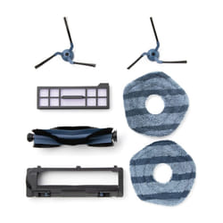 eufy Replacement Parts Kit X10 Pro Omni Robot Vacuum  Roller Brush with Bristles and Rubber  Brush Guard  2 Side Brushes  Washab