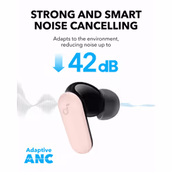 Soundcore P30i by Anker Noise Cancelling Earbuds  Strong and Smart Noise Cancelling  Powerful Bass  45H Playtime  2-in-1 Case and Phone Stan