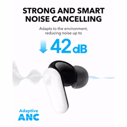Soundcore P30i by Anker Noise Cancelling Earbuds  Strong and Smart Noise Cancelling  Powerful Bass  45H Playtime  2-in-1 Case and Phone Stan
