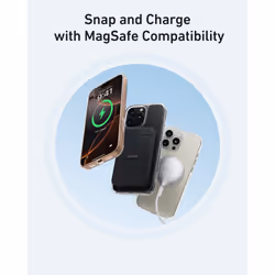 Anker MagGo Clear Magnetic Phone Case for iPhone 16 Pro  Ultra-Slim and Durable Protective Cover  iPhone Case Compatible with MagSafe  Clear Case Excl