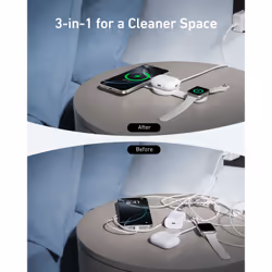 Anker B25M8H21 mobile device charger Headphones, Headset, Smartphone, Smartwatch White Wireless charging Fast charging Indoor - Additional view 6