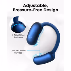 soundcore AeroFit 2 by Anker, Open-Ear Headphones, Adjustable Ear Hooks, Snug Fit, Rich Bass, Hi-Res Wireless Audio, 42H Play, Bluetooth 5.4, Wireless