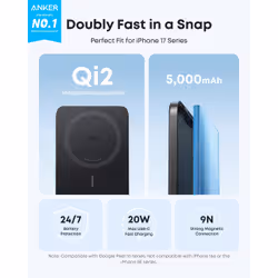 Anker A1665 5000 mAh Wireless charging Black - Additional view 3
