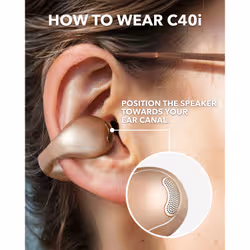 Soundcore C40i Headphones Wireless Open-ear Calls/Music/Sport/Everyday Bluetooth Bronze - Additional view 6