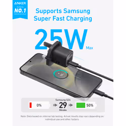 Anker USB-C Charger, 25W with USB-C Cable, Black - Additional view 3