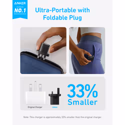 Anker USB-C Charger, 25W with USB-C Cable, Black - Additional view 4