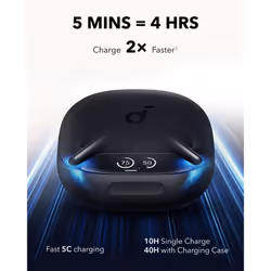 Anker Liberty 4 Pro Headset True Wireless Stereo (TWS) In-ear Calls/Music/Sport/Everyday USB Type-C Bluetooth Black - Additional view 5