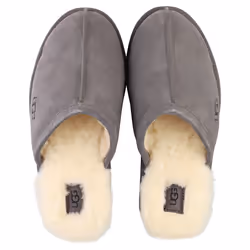 UGG Scuff Mens Slippers Shoes in Dark Grey